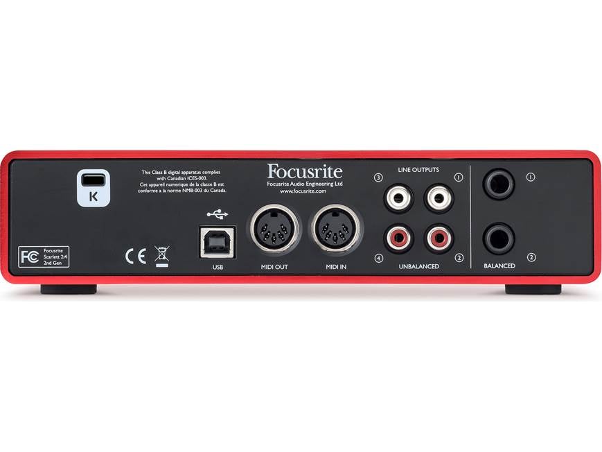 Focusrite Scarlett 2i4 (Second Generation) USB 2.0 audio interface