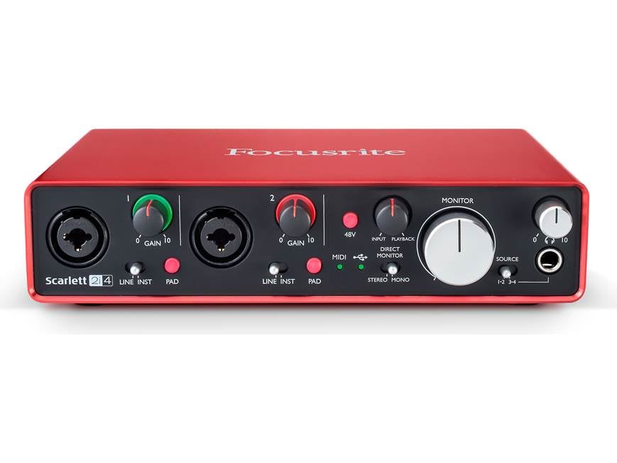 Focusrite Scarlett 2i4 (Second Generation) USB 2.0 audio interface