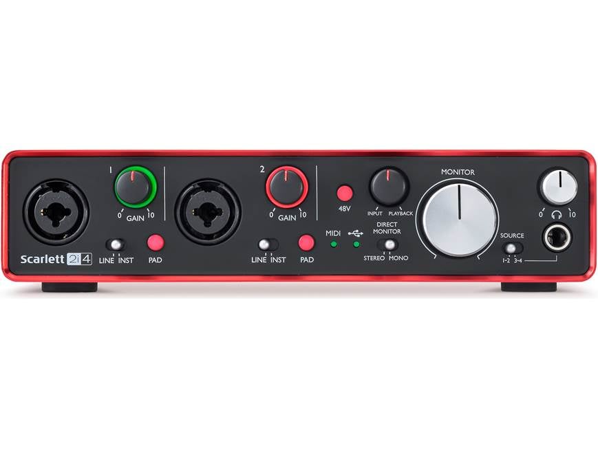 Focusrite Scarlett 2i4 (Second Generation) USB 2.0 audio interface