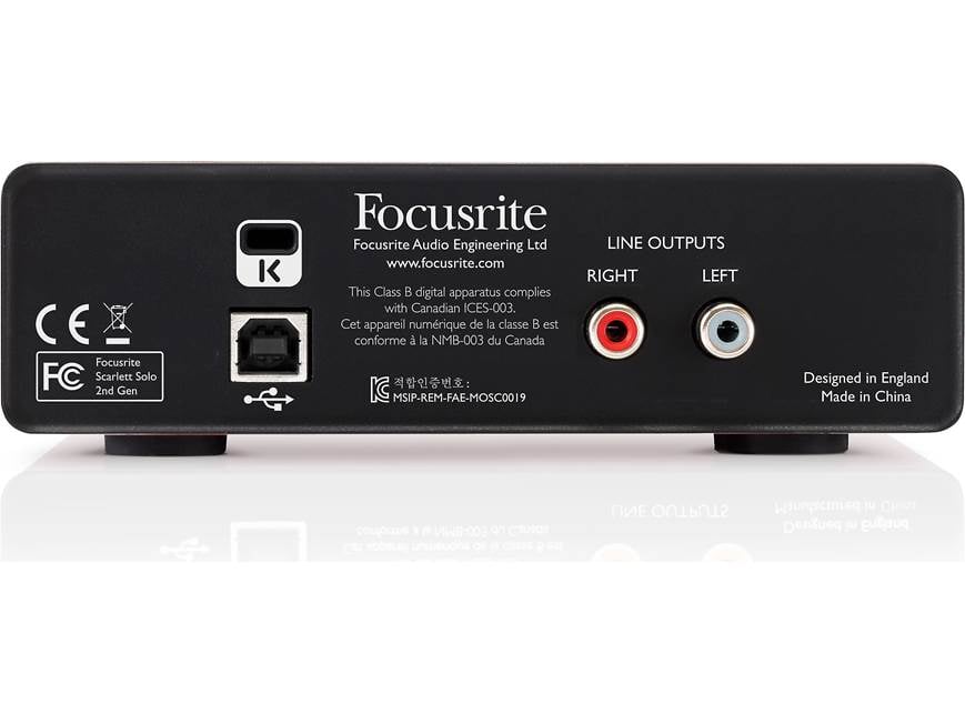 Focusrite Scarlett Solo (Second Generation) USB 2.0 audio