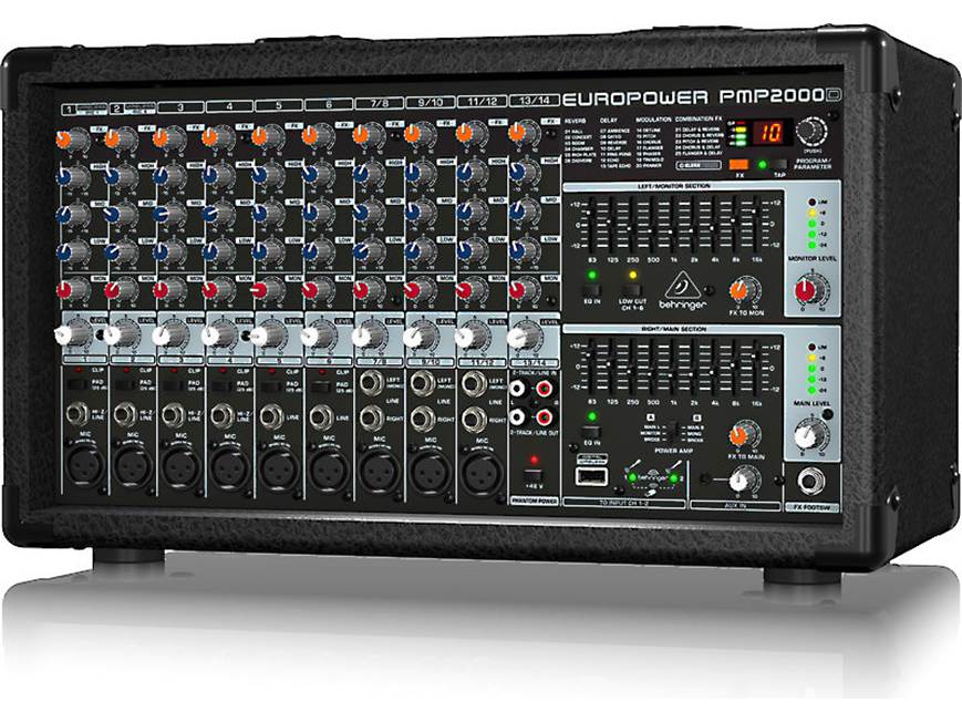 Behringer Europower PMP2000D 14-channel powered mixer with effects