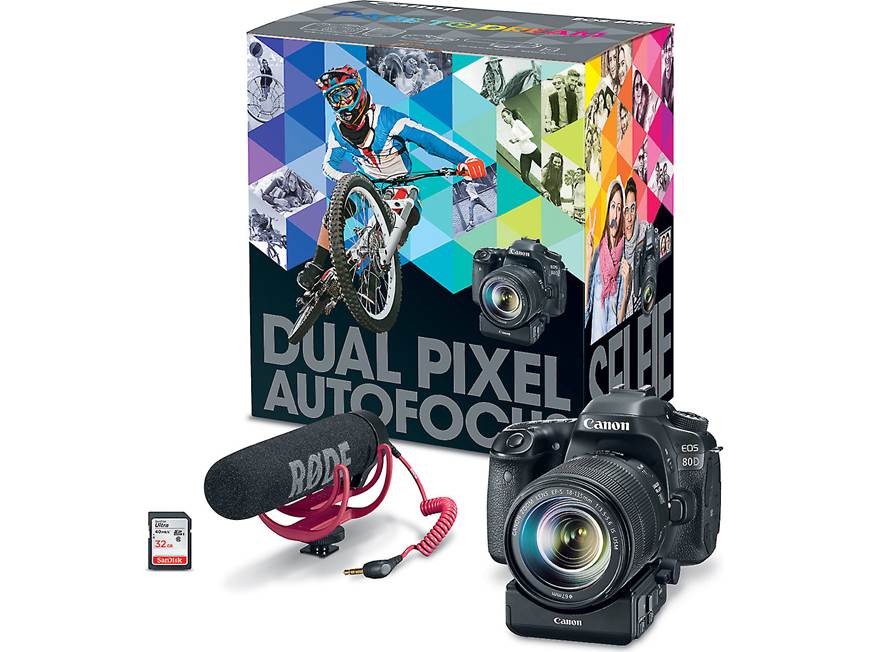 Canon EOS 80D Video Creator Kit 24.2-megapixel digital SLR camera