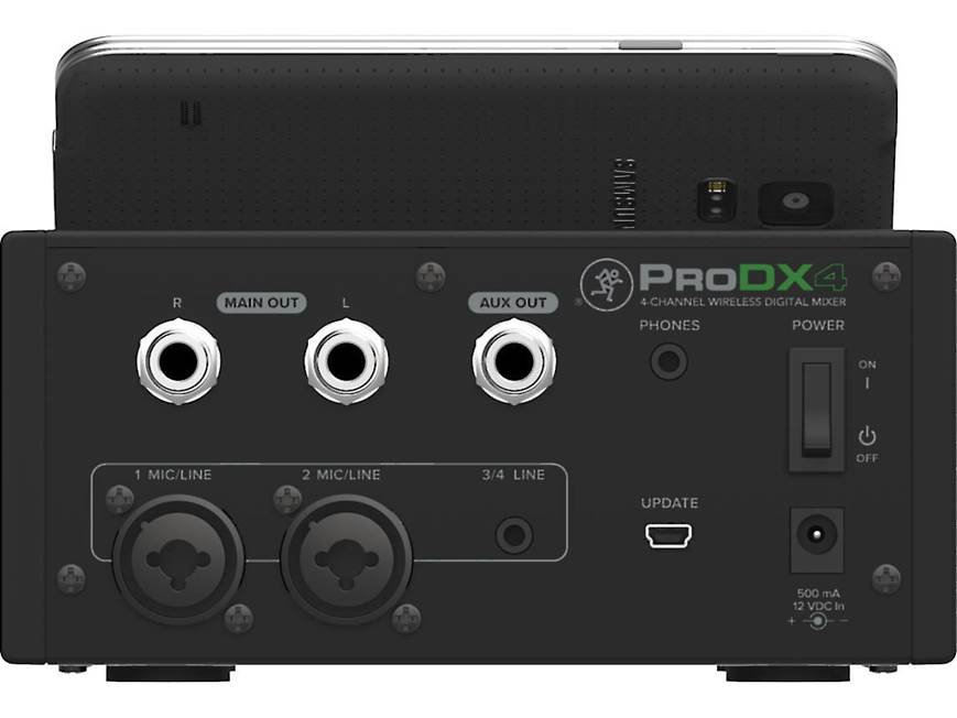 Mackie ProDX4 4-channel digital mixer with Bluetooth® control at