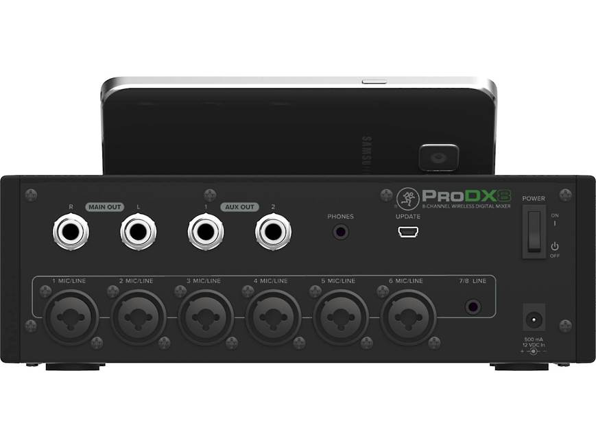 Mackie ProDX8 8-channel digital mixer with Bluetooth® control at