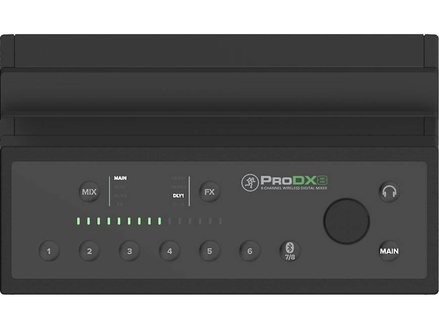 Mackie ProDX8 8-channel digital mixer with Bluetooth® control at