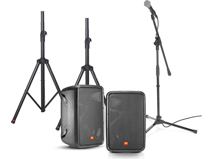 JBL EON 208 Bundle Package includes the EON208P portable PA, Gator