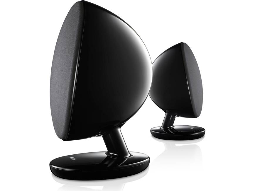 KEF EGG (Black) Powered desktop speakers with Bluetooth® (Black