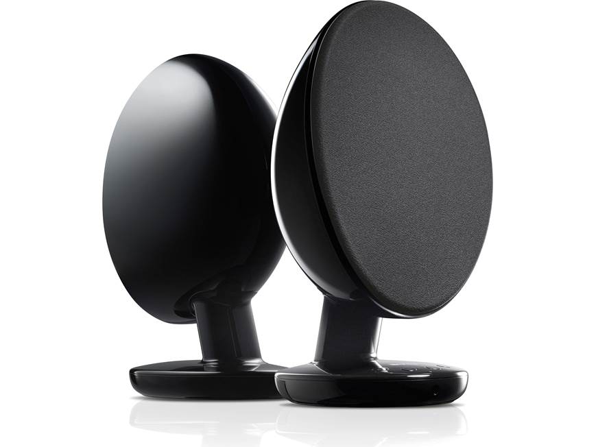 KEF EGG (Black) Powered desktop speakers with Bluetooth® (Black