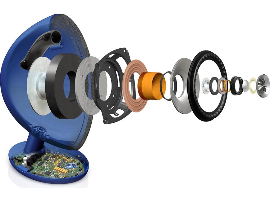 KEF EGG (Blue) Powered desktop speakers with Bluetooth® (Blue) at