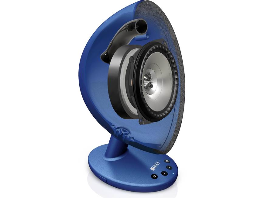 KEF EGG (Blue) Powered desktop speakers with Bluetooth® (Blue) at