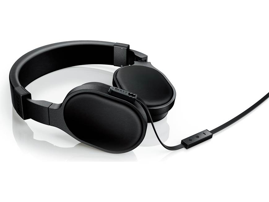 KEF M500 (Black) On-ear headphones with Apple® remote and