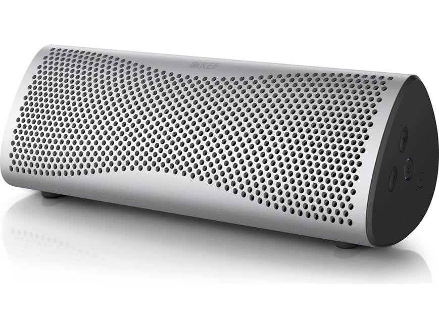 KEF MUO (Silver) Portable Bluetooth® speaker (Silver) at Crutchfield