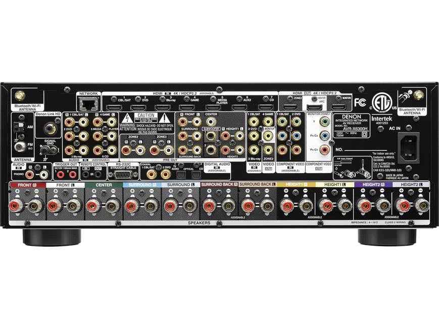 DENON AVアンプ AVR-X6300H 動作確認済み Denon AVR-X6300H IN-Command 11.2-channel home theater receiver