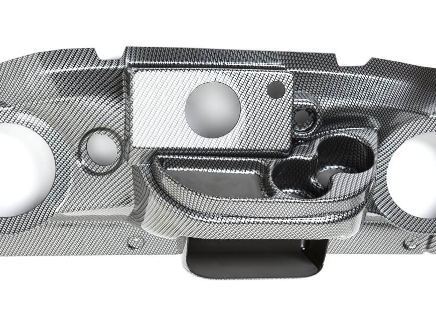 VIP Dash Kit for Gauge-style Radios (Carbon Fiber Weave) Install a
