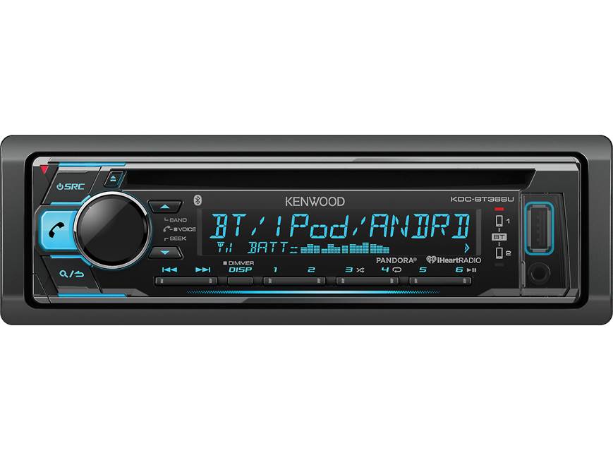 Kenwood KDC-BT368U CD receiver at Crutchfield