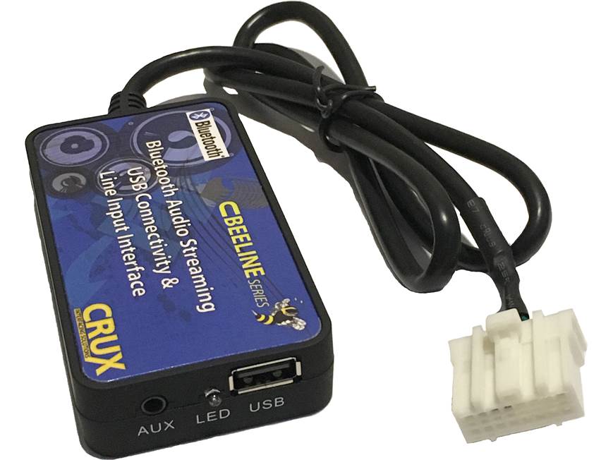 Crux BTS-MZ1 Bluetooth® Interface Stream music through the factory