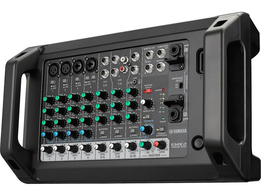 Yamaha EMX2 10-channel powered mixer — 170W RMS x 2 at Crutchfield