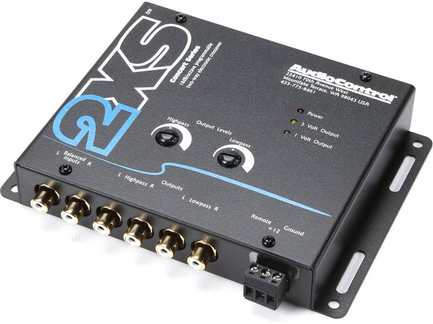 AudioControl 2XS (Black) Stereo 2-way electronic crossover (Black