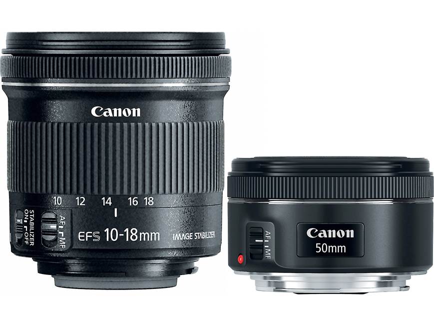Canon Portrait & Travel Two Lens Kit EF 50mm f/1.8 STM and EF-S 10