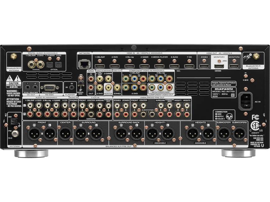 Marantz AV7703 Home theater preamp/processor with 11.2-channel