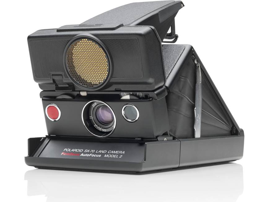 Impossible Refurbished Polaroid SX-70 Camera (Black) Instant