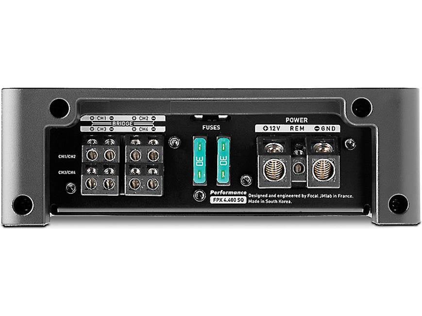Focal FPX 4.400 SQ 4-channel car amplifier — 70 watts RMS x 4 at