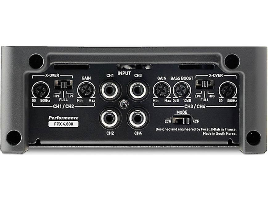 Focal FPX 4.800 Performance Series 4-channel car amplifier — 120