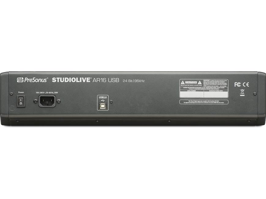 PreSonus StudioLive AR16 USB 18-channel mixer with multi-track