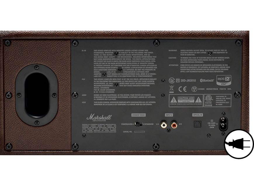 Marshall Stanmore (Brown) Powered Bluetooth® speaker (Brown) at
