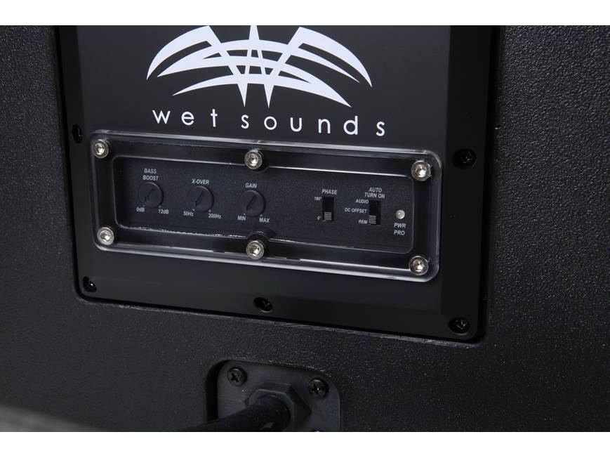 Wet Sounds Stealth AS-10 Marine powered subwoofer — sealed
