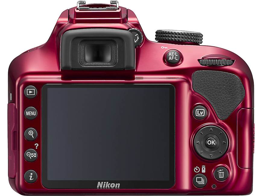 Nikon D3400 Two Lens Kit (Red) 24.2-megapixel digital SLR camera