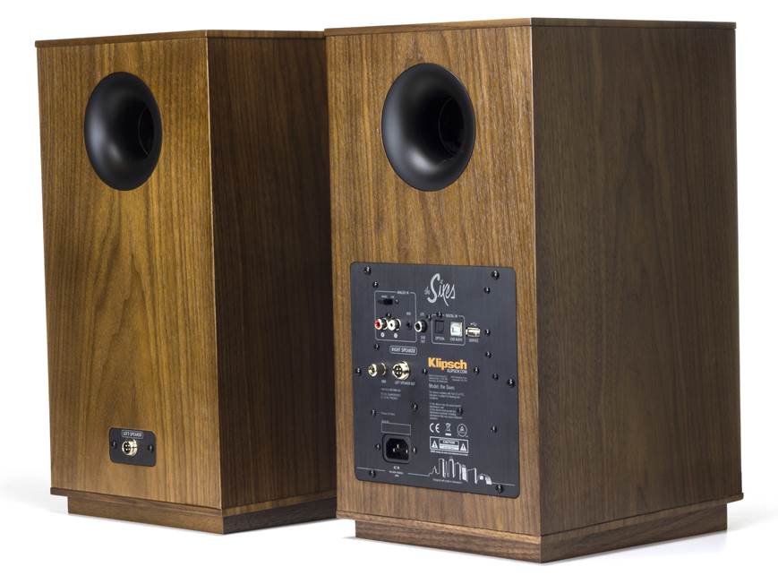 Klipsch The Sixes (Walnut) Powered bookshelf speakers with
