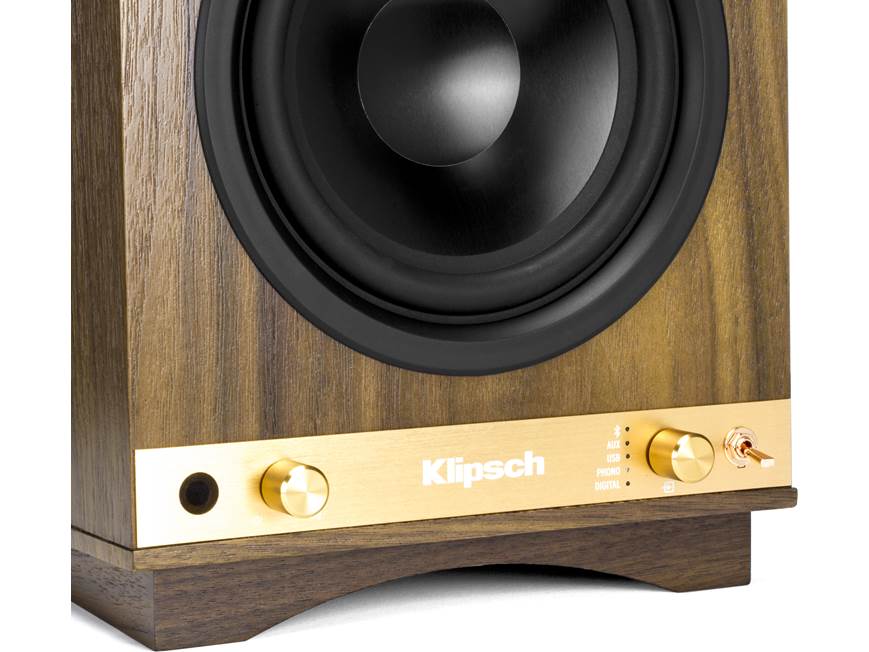 Klipsch The Sixes (Walnut) Powered bookshelf speakers with