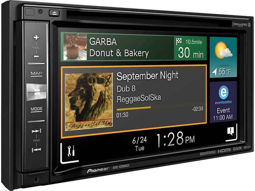 Pioneer AVIC-6200NEX Navigation receiver at Crutchfield