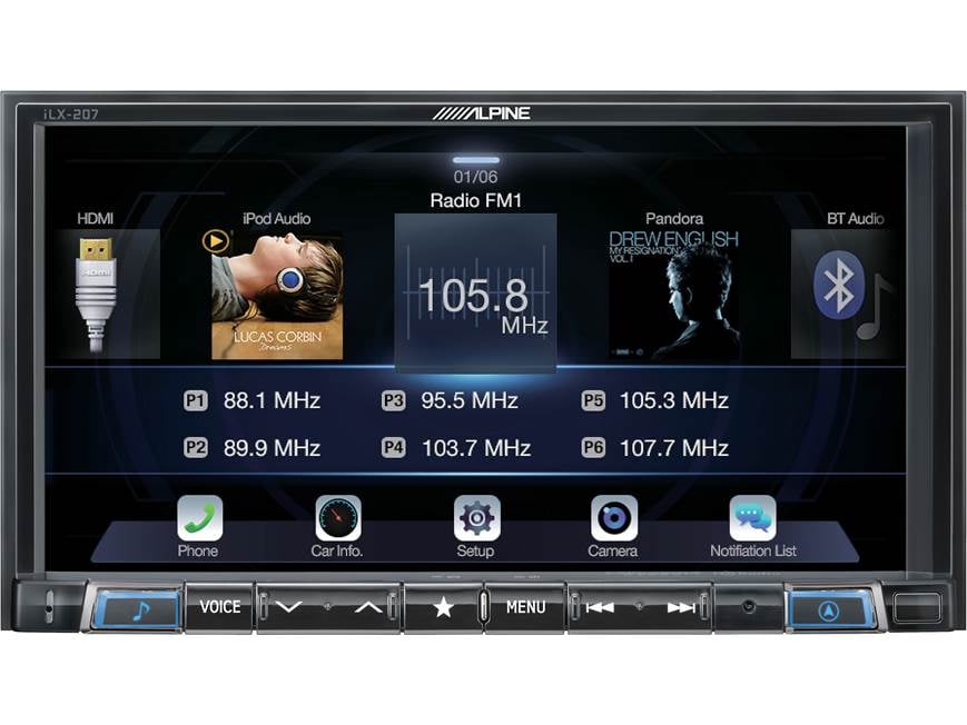 Alpine iLX-207 Digital multimedia receiver with Android Auto™ and