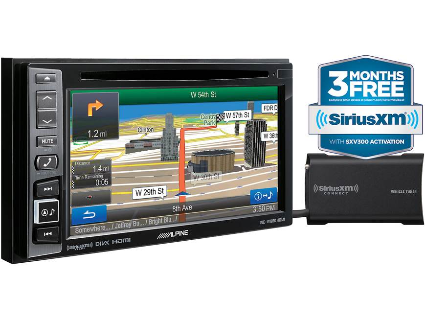 Alpine INE-W960HDMI Navigation receiver with free SiriusXM