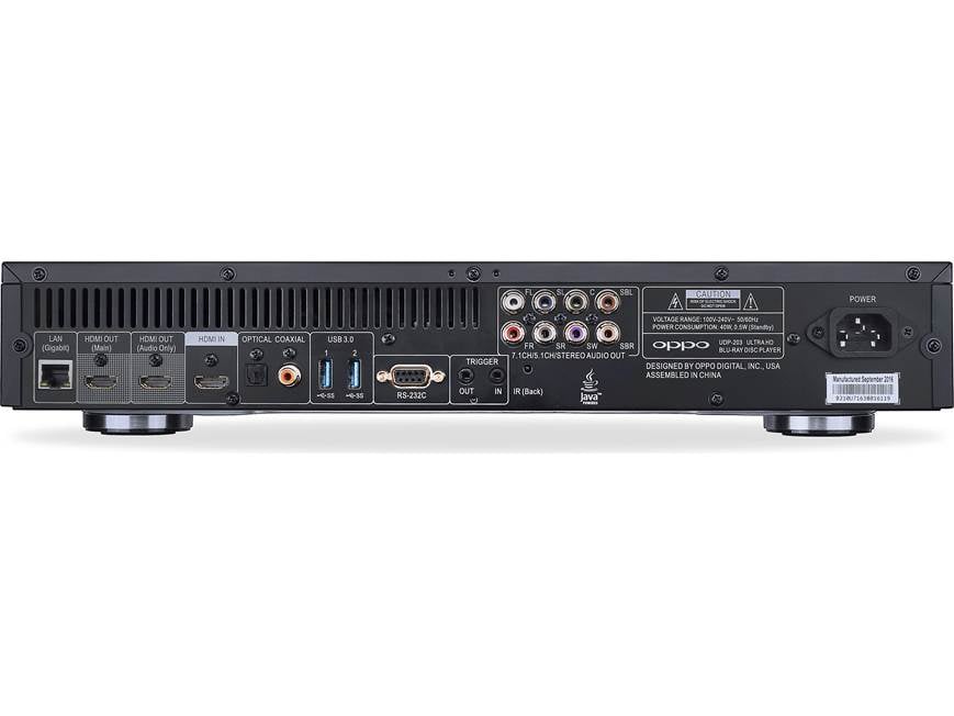 Oppo UDP-203 4K Ultra HD Blu-ray player with Wi-Fi® at Crutchfield