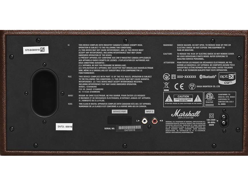 Marshall Stanmore (Brown) Powered Bluetooth® speaker (Brown) at