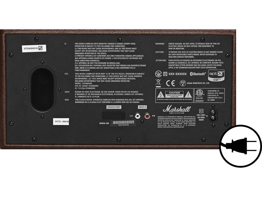 Marshall Stanmore (Brown) Powered Bluetooth® speaker (Brown) at