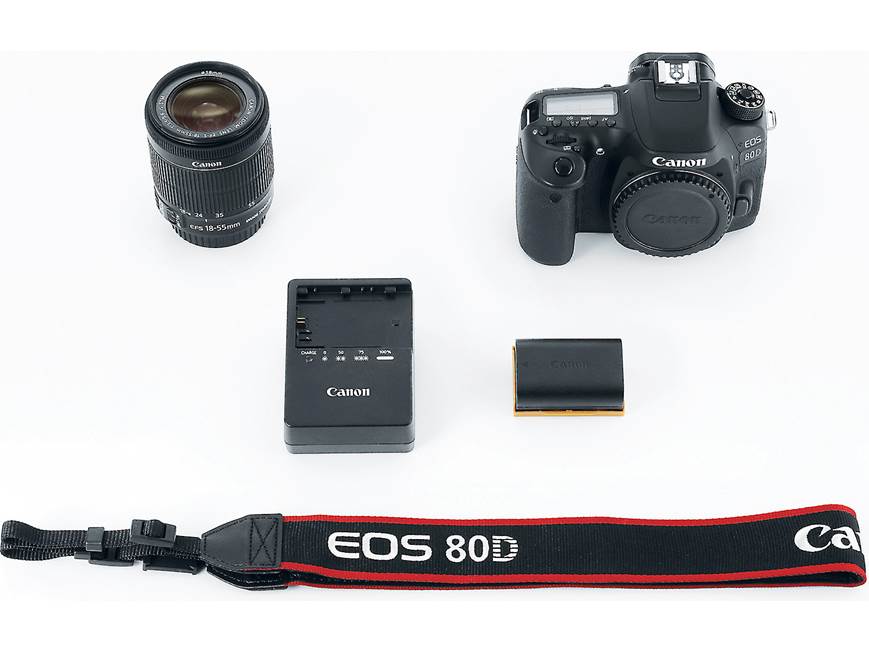 Canon EOS 80D Kit 24.2-megapixel DSLR with 18-55mm zoom lens and