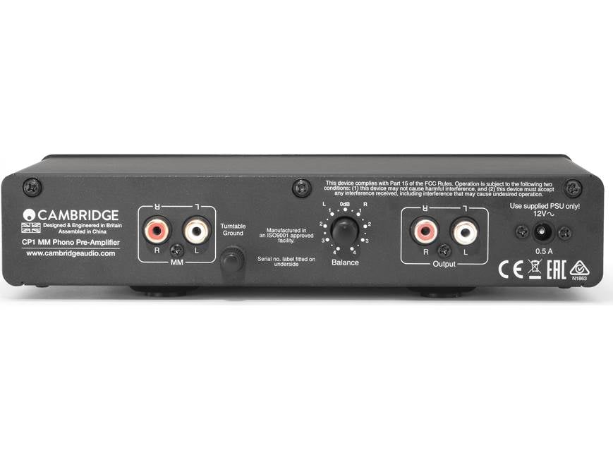 Cambridge Audio CP1 (Black) Phono preamplifier for moving magnet