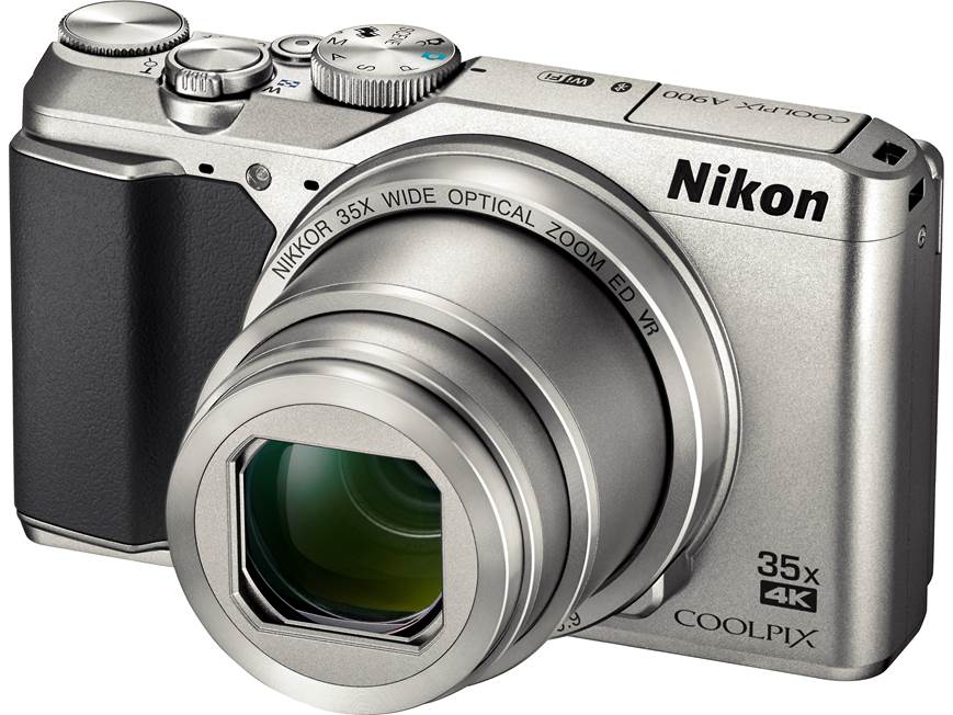 Nikon Coolpix A900 (Silver) 20-megapixel camera with 35X optical