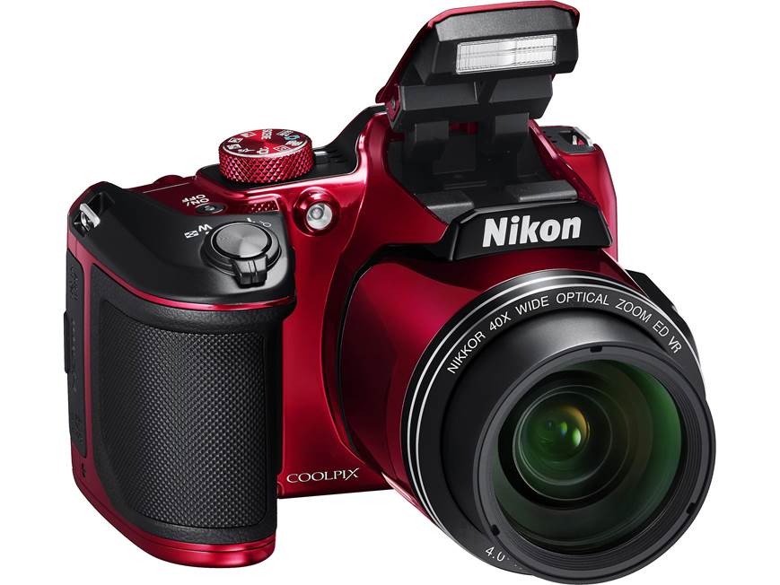 Nikon Coolpix B500 (Red) 16-megapixel camera with 40X optical zoom