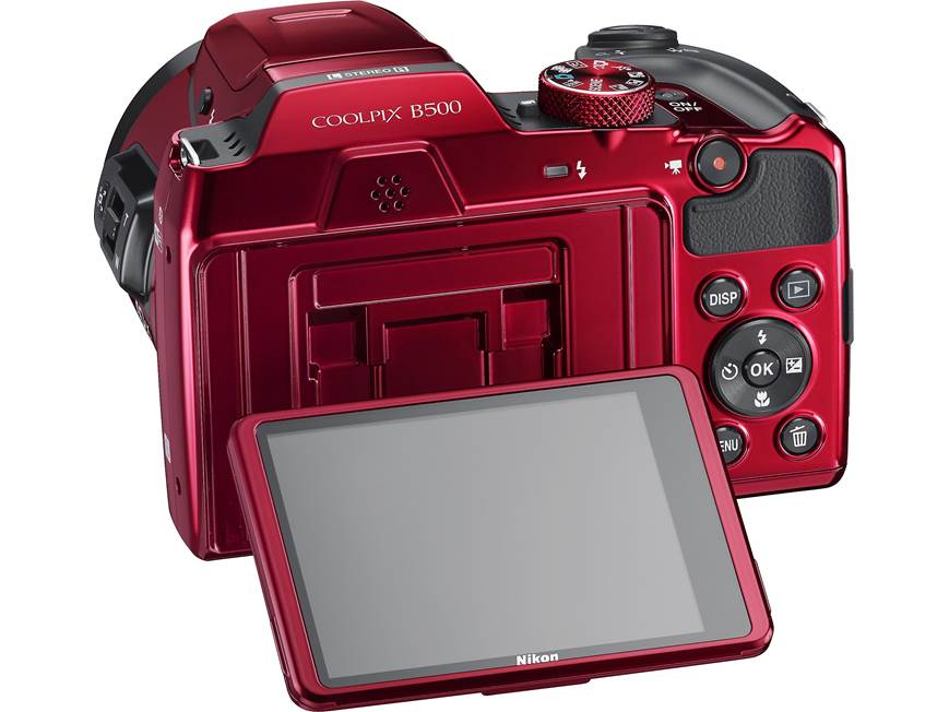 Nikon ニコン COOLPIX B500 ワインレッド Nikon Coolpix B500 (Red) 16-megapixel camera with 40X optical zoom