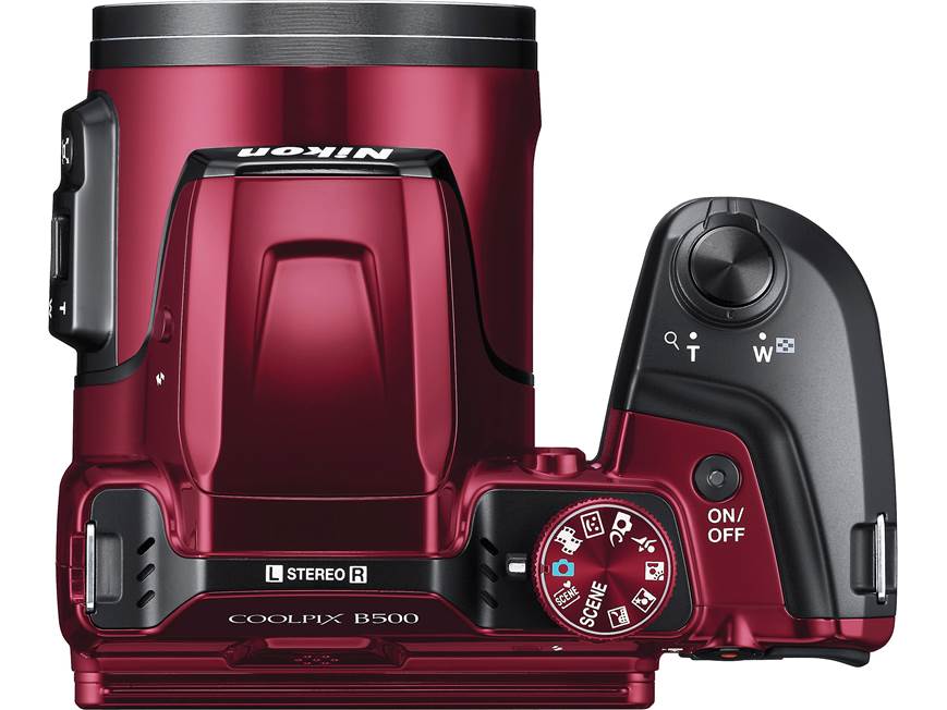Nikon Coolpix B500 (Red) 16-megapixel camera with 40X optical zoom