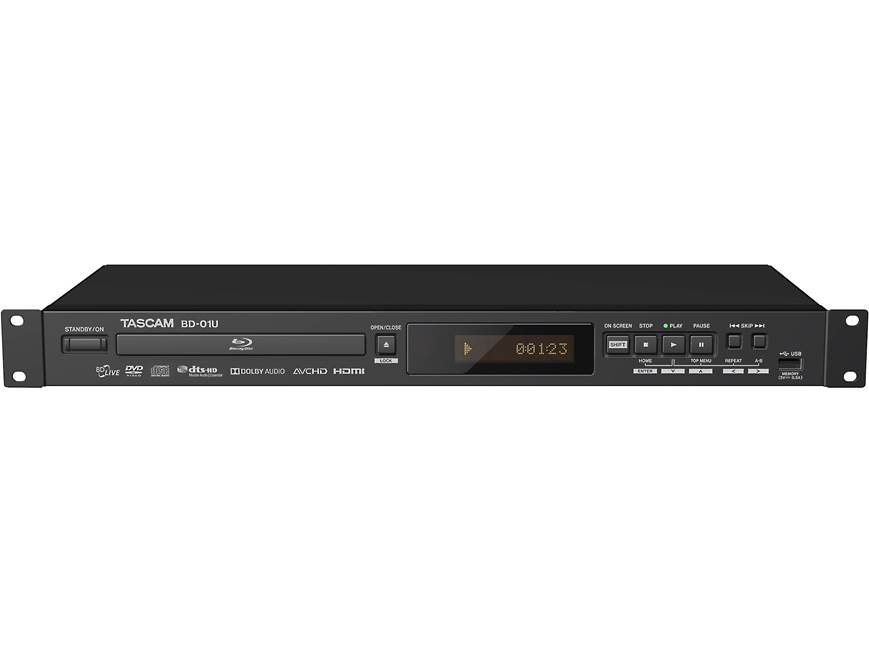 Tascam BD-01U Rack-mountable Blu-ray player with XLR connections