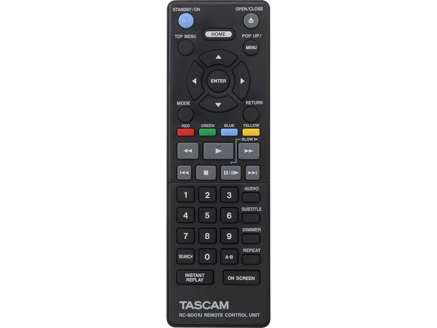 Tascam BD-01U Rack-mountable Blu-ray player with XLR connections