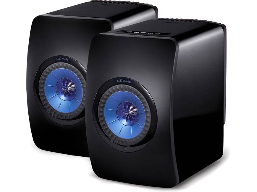 KEF LS50 Wireless (Gloss Black/Blue) High-performance powered