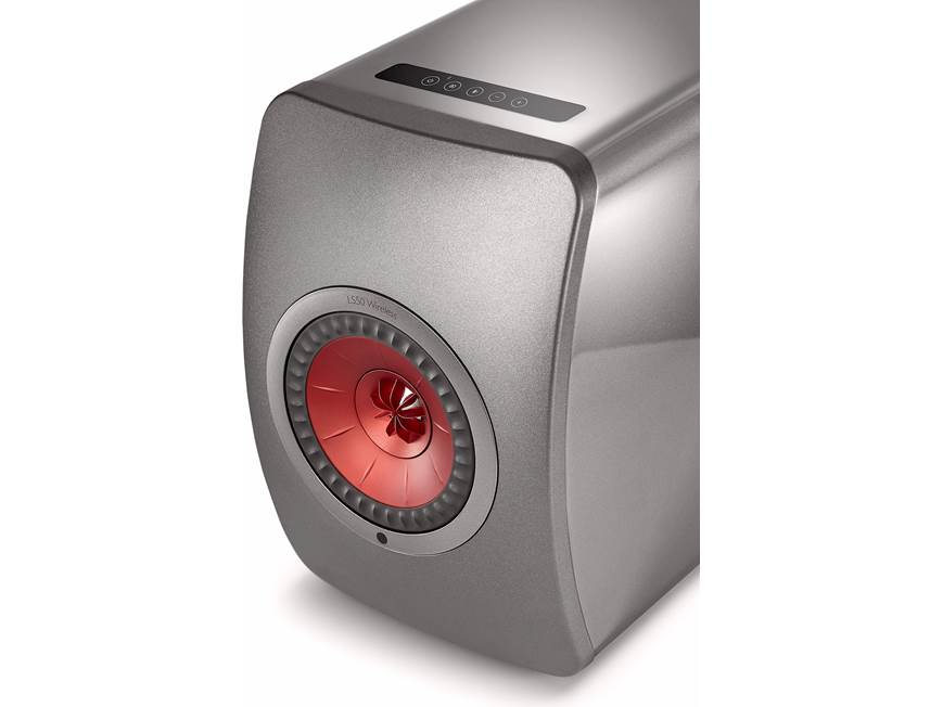 KEF LS50 Wireless (Titanium Grey/Red) High-performance powered