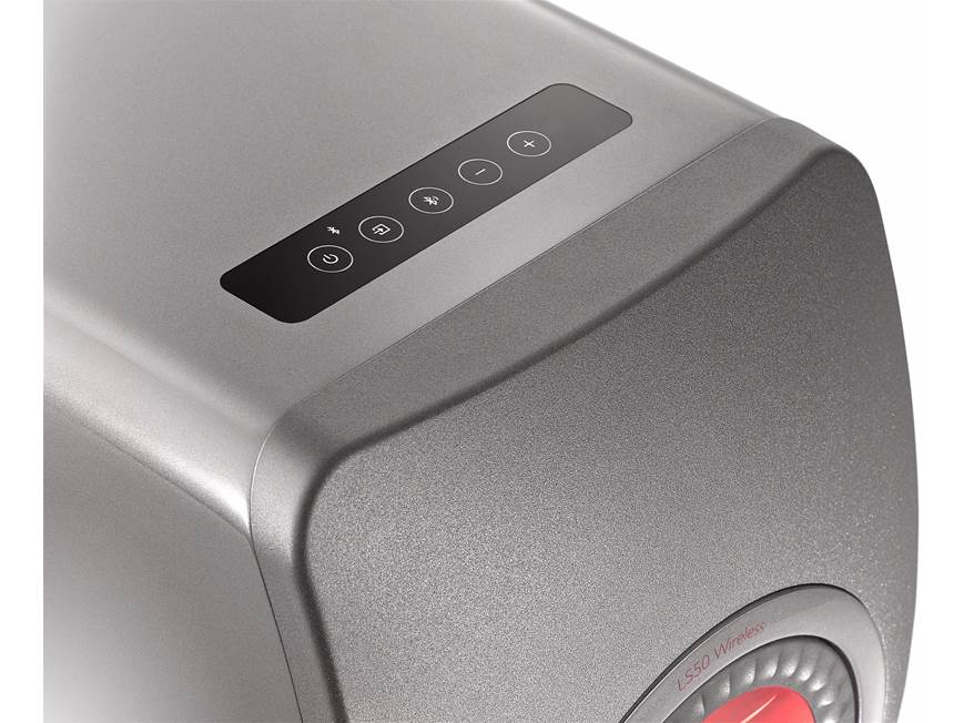 KEF LS50 Wireless (Titanium Grey/Red) High-performance powered